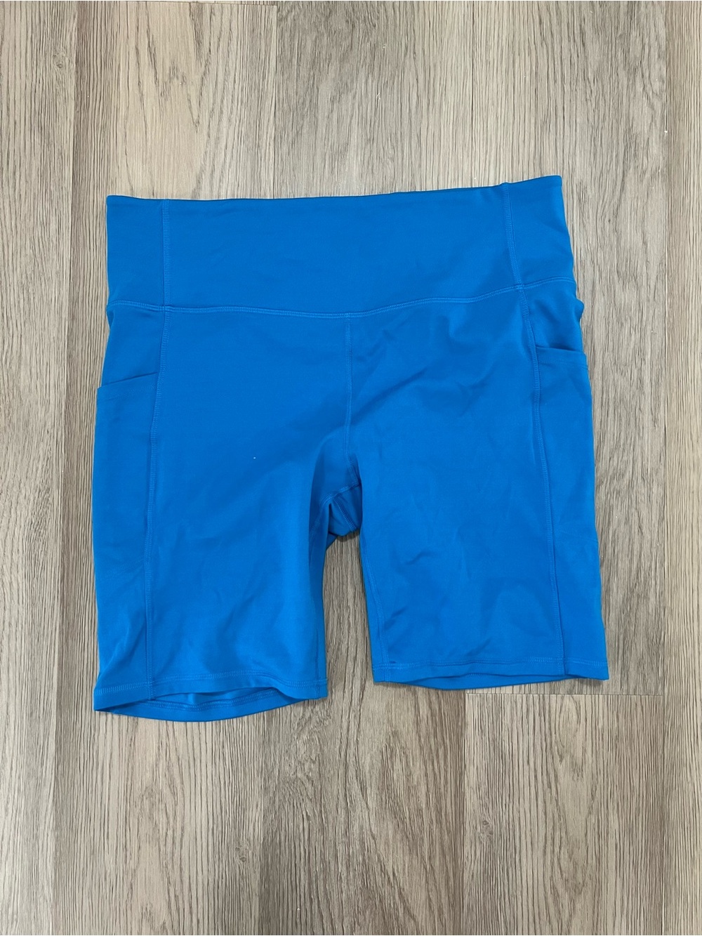 All in Motion XL Blue High Rise Pocket Biker Shorts